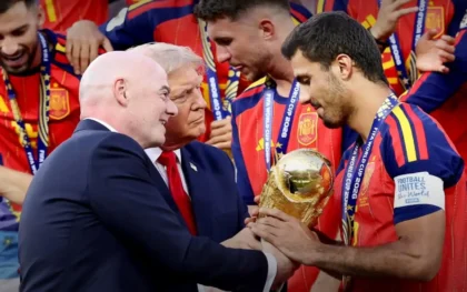 Trump di Pesta Juara Piala Dunia 2026, Spanyol Angkat Trofi di New Jersey