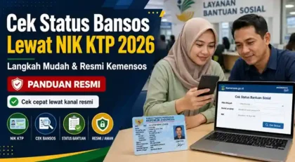 Cara Cek Bansos Kemensos 2026 Lewat HP Pakai NIK KTP, Ini Langkahnya